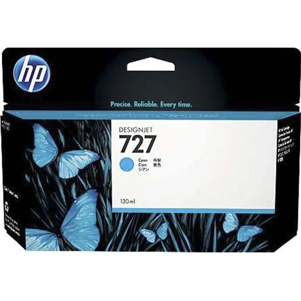 Cartucho de tinta HP 727 ciano B3P19A 130 ml original