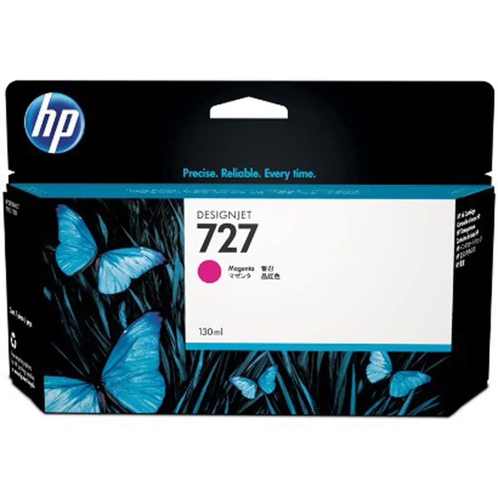 Cartucho de tinta HP 727 magenta B3P20A 130 ml original
