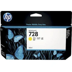 Cartucho de Tinta HP 728 Amarelo F9J65A 130 ml Original — H&H Suprimentos Corporativos