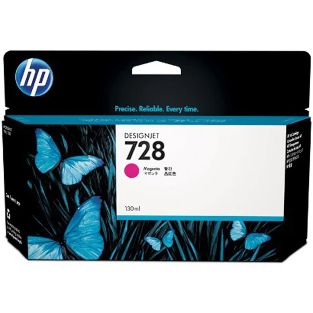 Cartucho de tinta HP 728 magenta F9J66A 130 ml original