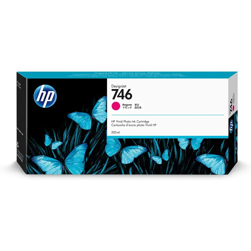 Cartucho de tinta HP 746 P2V78A magenta 300 ml original