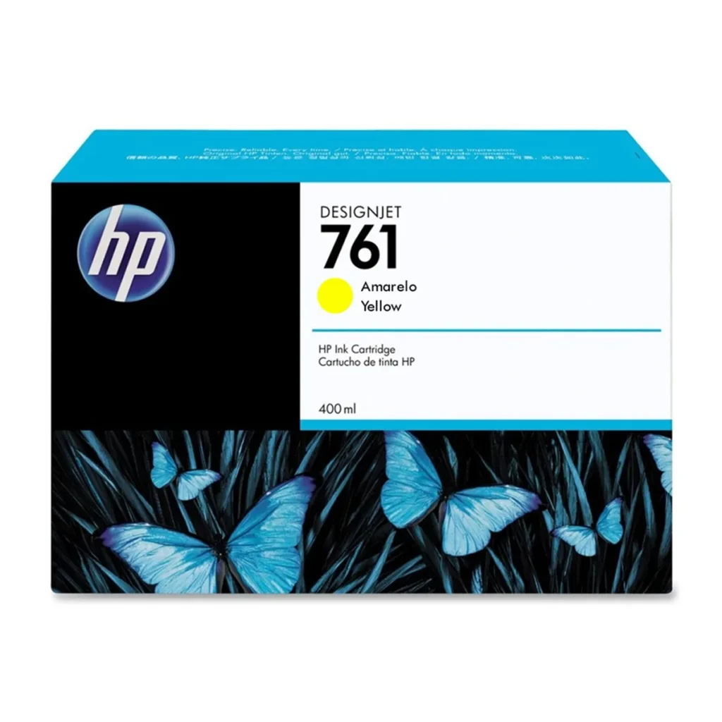 Cartucho de tinta HP 761 amarelo CM992A 400 ml original