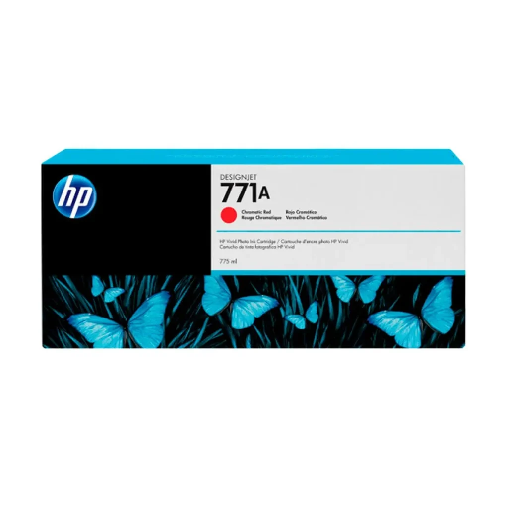 Cartucho de tinta HP 771 vermelho cromático B6Y16A 775 ml original