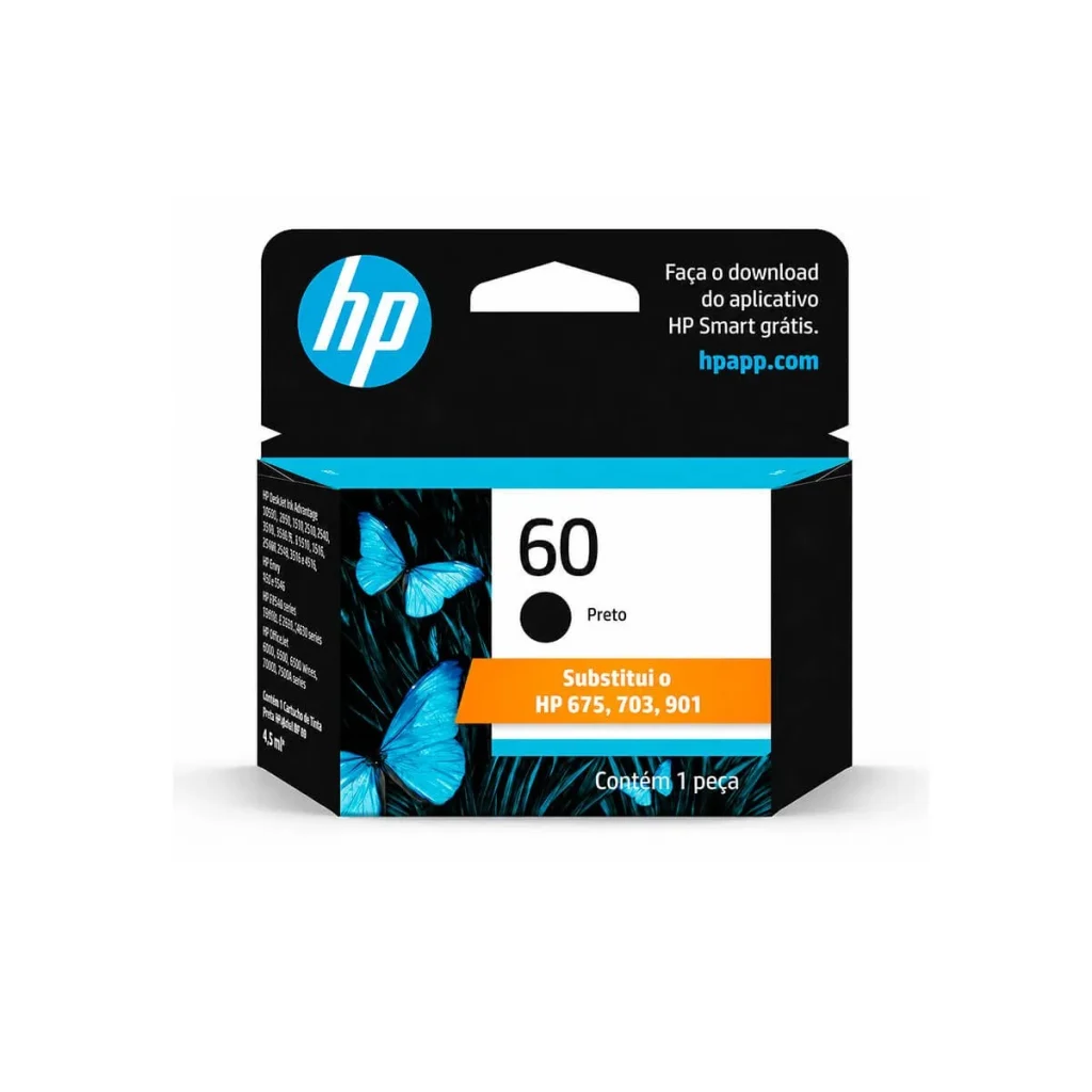 Cartucho de tinta HP 901 preto 4,5 ml original