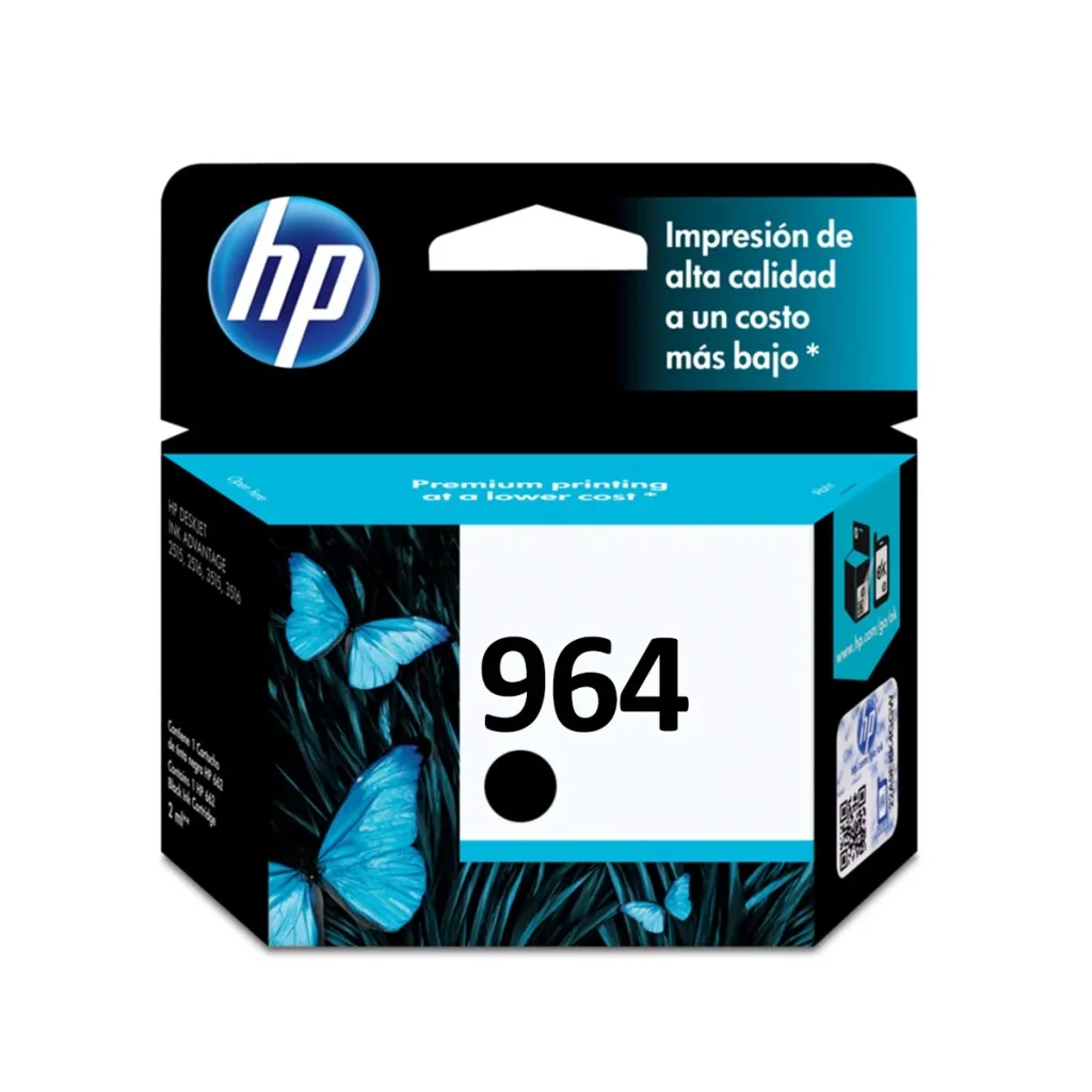 Cartucho de tinta HP 964 preto original