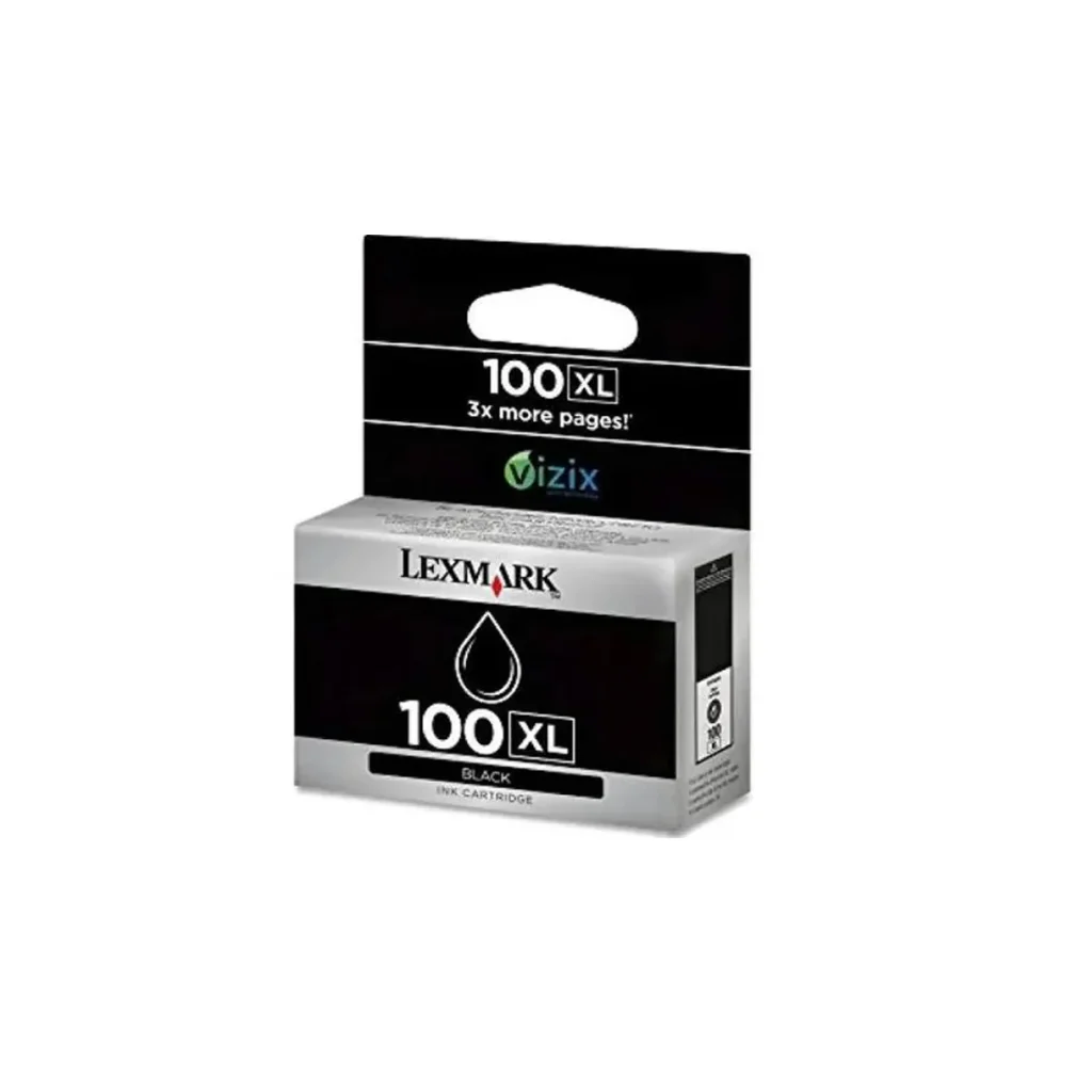 Cartucho de tinta Lexmark 100XL 14N1068 preto original