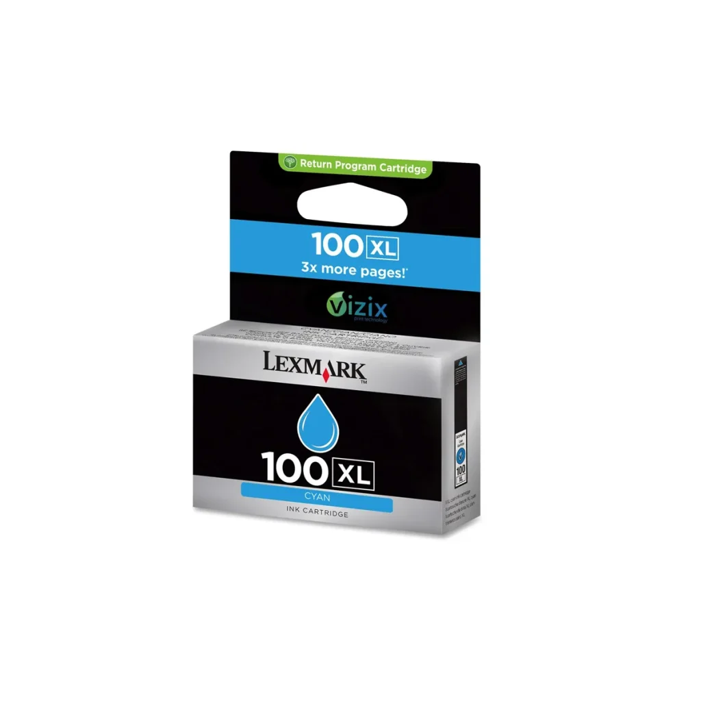 Cartucho de tinta Lexmark 100XL 14N1069 ciano 10,6 ml original