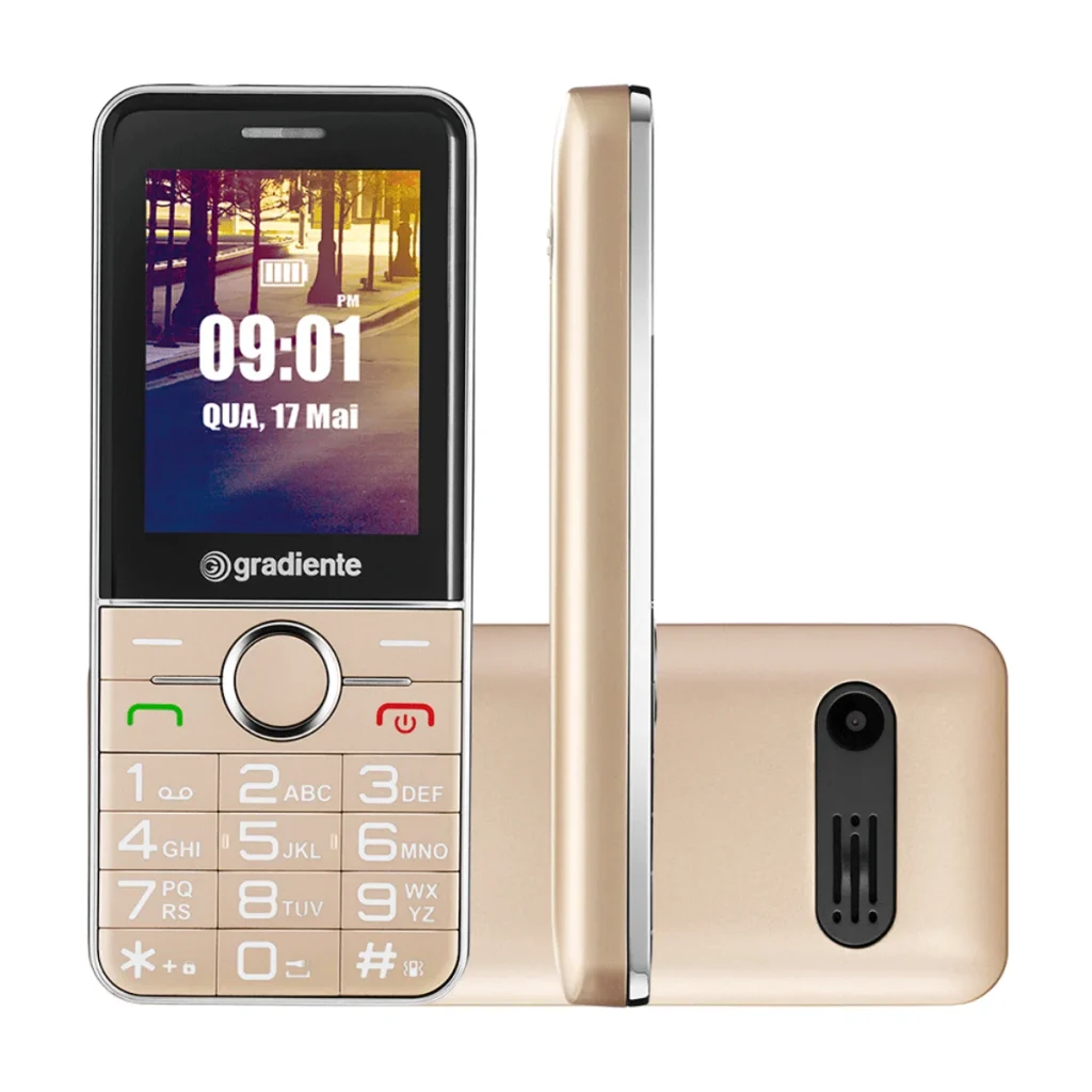 Celular gradiente vibe GFP205 dual chip MP3 rádio fm câmera traseira
