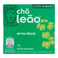Chá Leão Erva-Doce 10 Sachês 16 g — H&H Suprimentos Corporativos