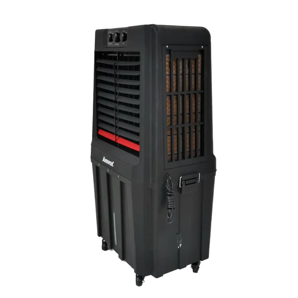 Climatizador de ar amvox acl 9022 90 litros 180 w 3 velocidades