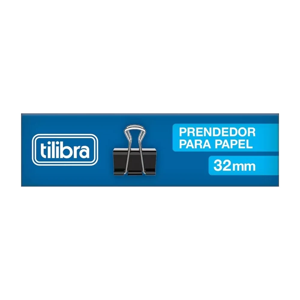 Clipes binder 32 mm Tilibra (caixa com 12)
