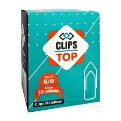 Clipes Top Clips nº 6/0 (Caixa com 220) — H&H Suprimentos Corporativos