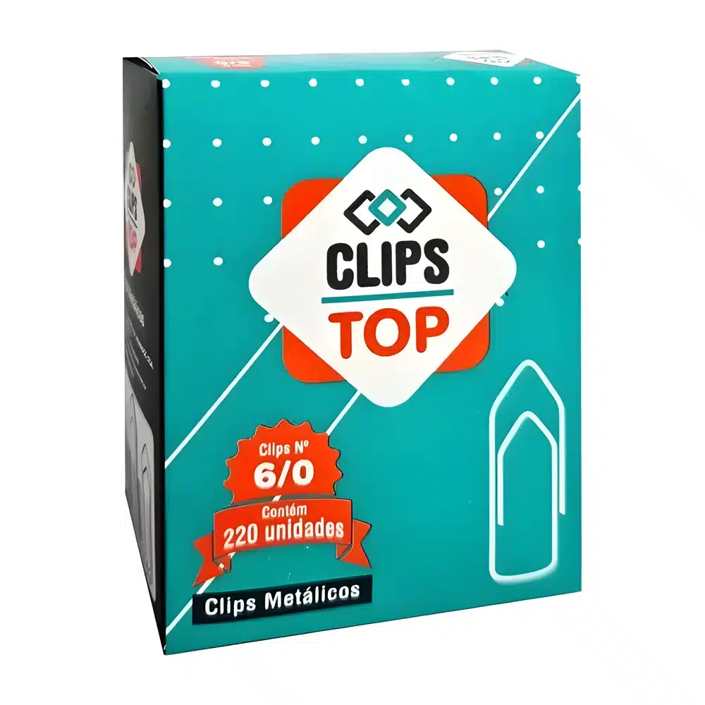 Clipes Top Clips Nº 6/0 (caixa com 220)
