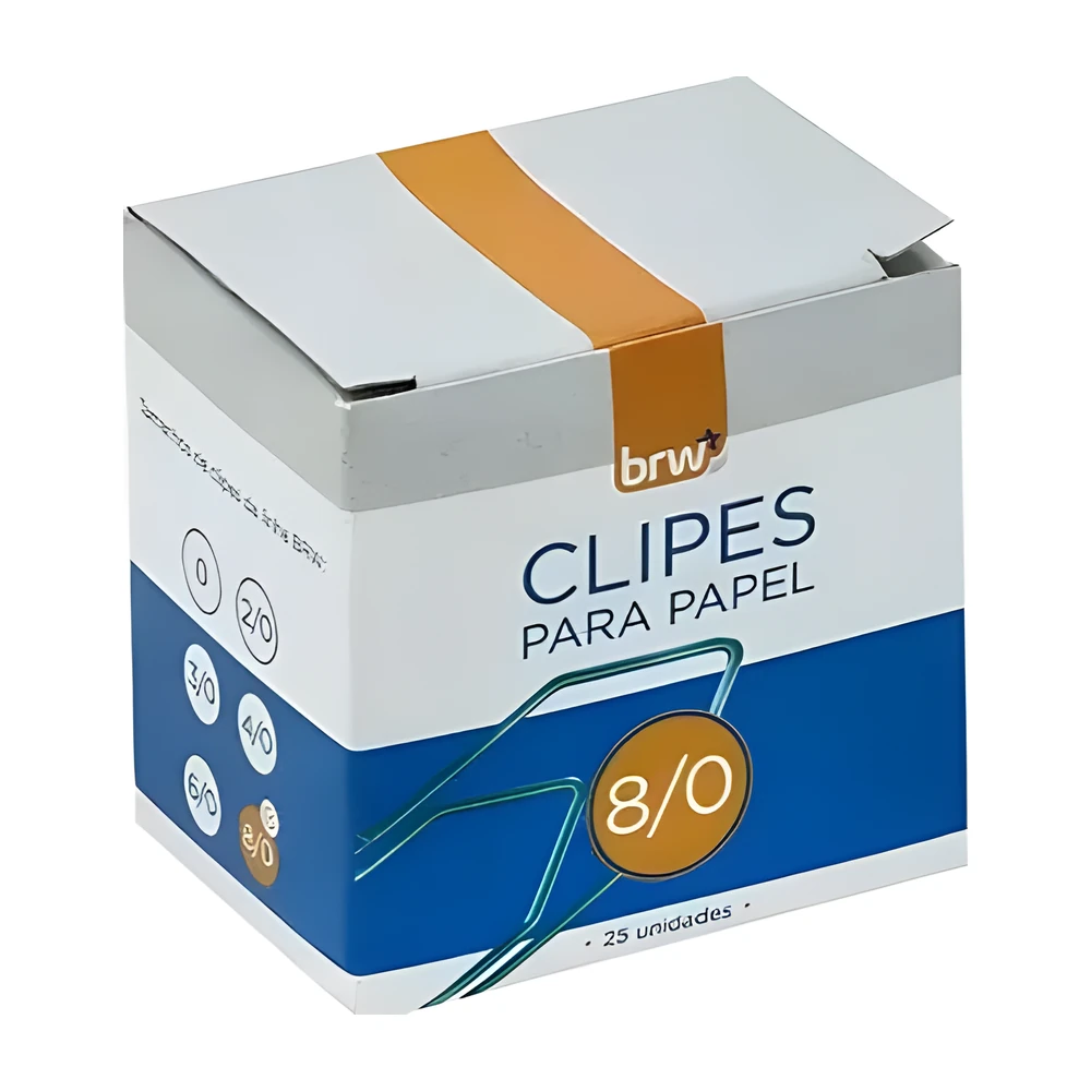 Clips 8/0 BRW (caixa com 25 unidades)