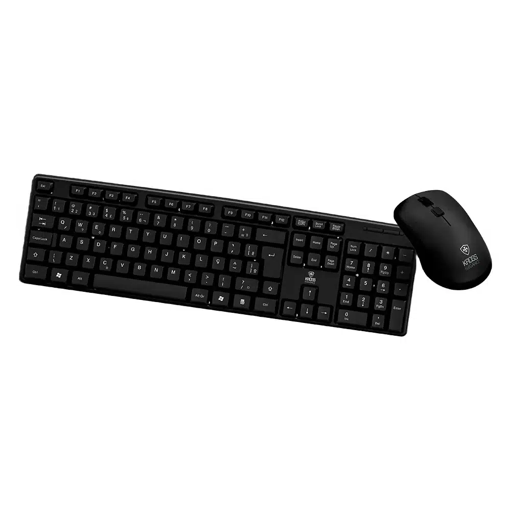 Combo Kross Elegance teclado e mouse USB com fio KE-KM400V1 preto