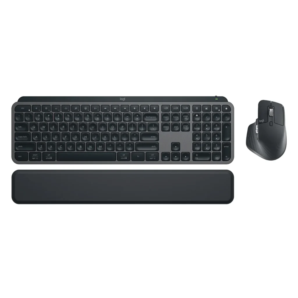 Combo Logitech mx Keys s e mx master 3S teclado e mouse sem fio grafite