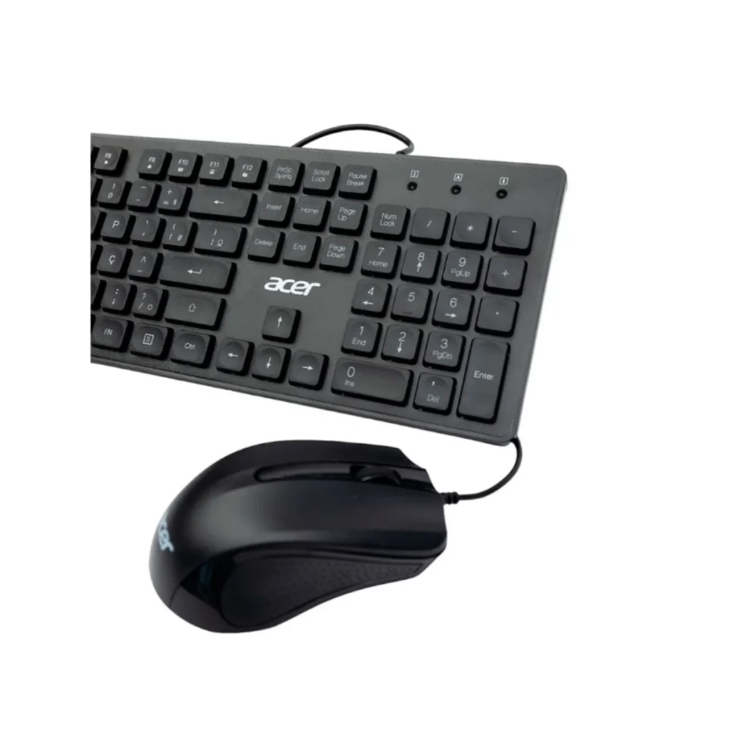 Combo teclado e mouse com fio Acer OCC300 Gen2 preto