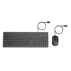 Combo Teclado e Mouse com Fio HP 150 USB Teclas Silenciosas — H&H Suprimentos Corporativos