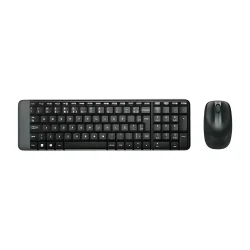 Combo Teclado e Mouse Logitech MK220 Sem Fio Preto — H&H Suprimentos Corporativos