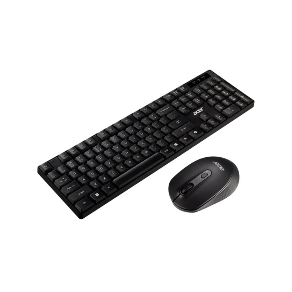 Combo teclado e mouse sem fio Acer AAK410 2.4 ghz tecla copilot preto