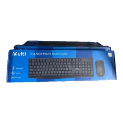 Combo Teclado e Mouse Sem Fio Multilaser Slim USB Preto — H&H Suprimentos Corporativos