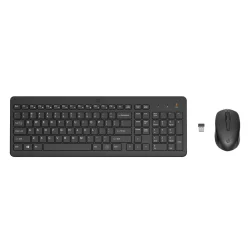 Combo Teclado e Mouse Sem Fio HP 330 2.4 GHz Preto — H&H Suprimentos Corporativos
