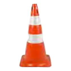 Cone Rígido Refletivo 70 cm Laranja e Branco — H&H Suprimentos Corporativos