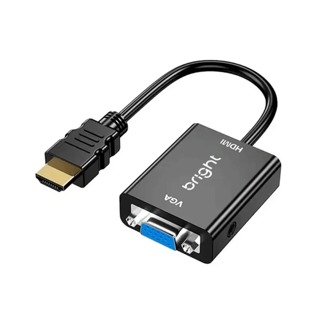 Conversor vga para hdmi Bright AC591 com saída de áudio