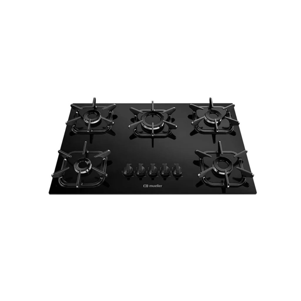 Cooktop a gás mueller 5 bocas ultra chama iron 5Q uc
