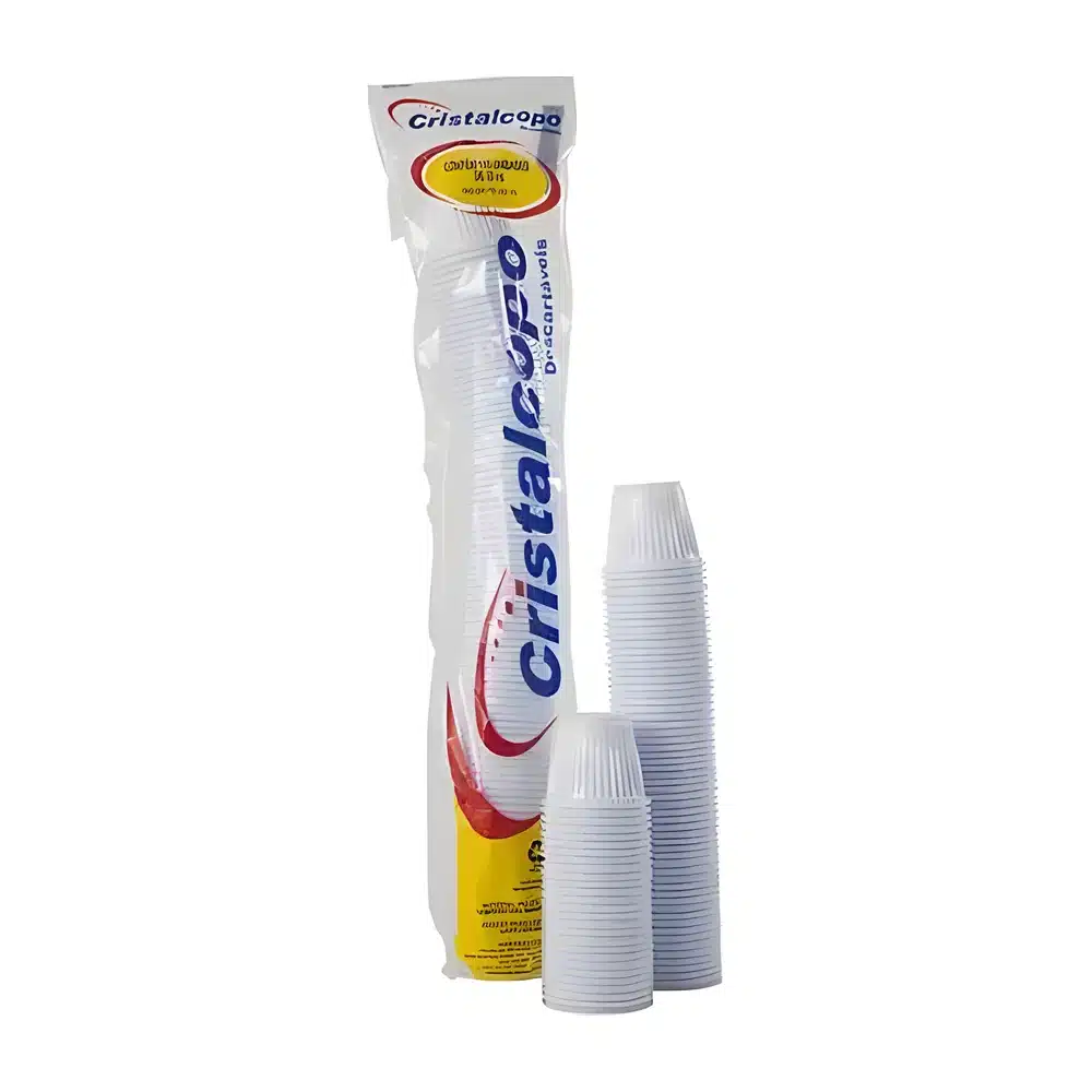 Copo descartável Cristalcopo 50 ml c/ 100 (café)