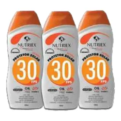 Creme Solar Nutriex FPS 30 120 ml e 2 L — H&H Suprimentos Corporativos