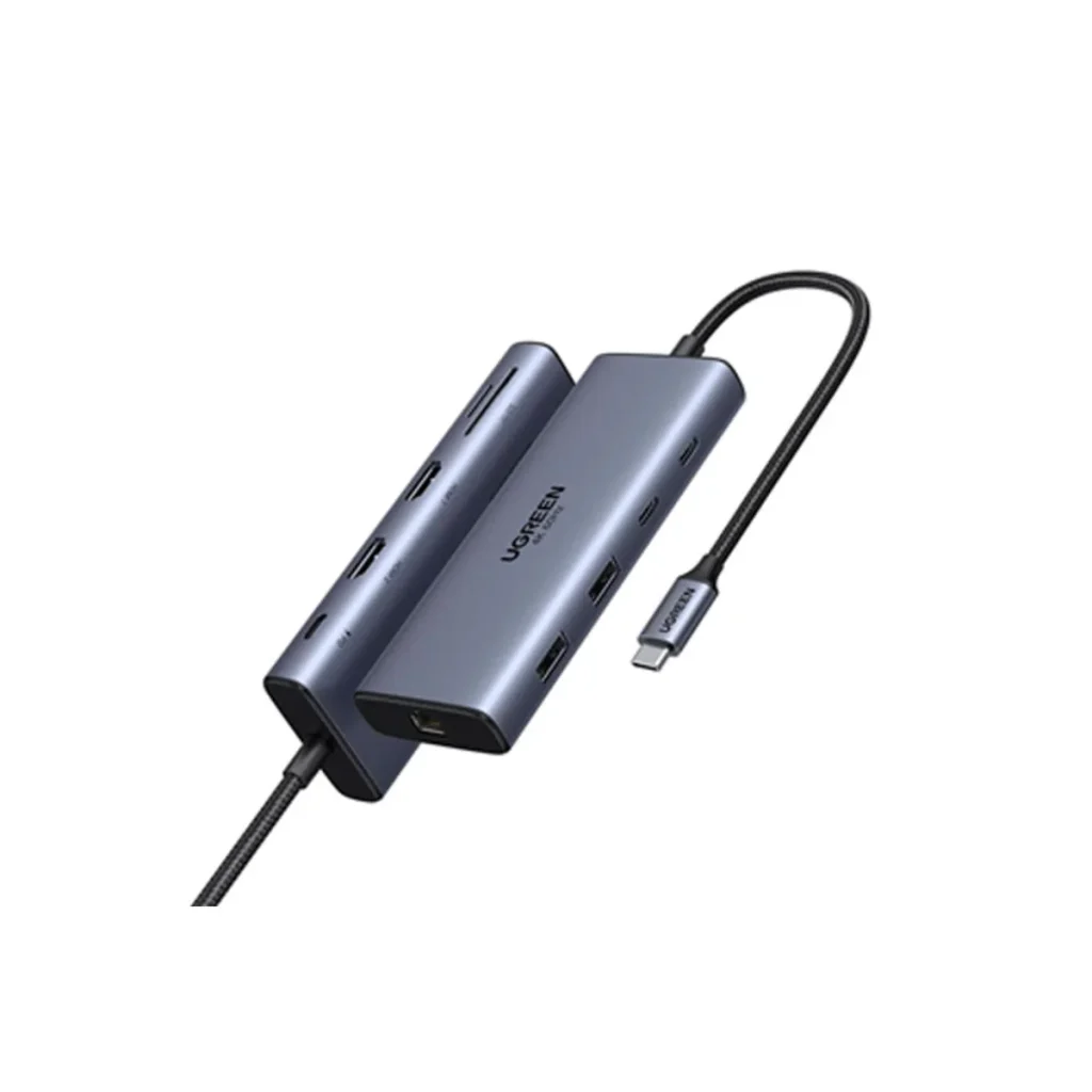 Docking station ugreen revodok Pro 210 10 em 1 USB-c 2x hdmi pd 100W CM639