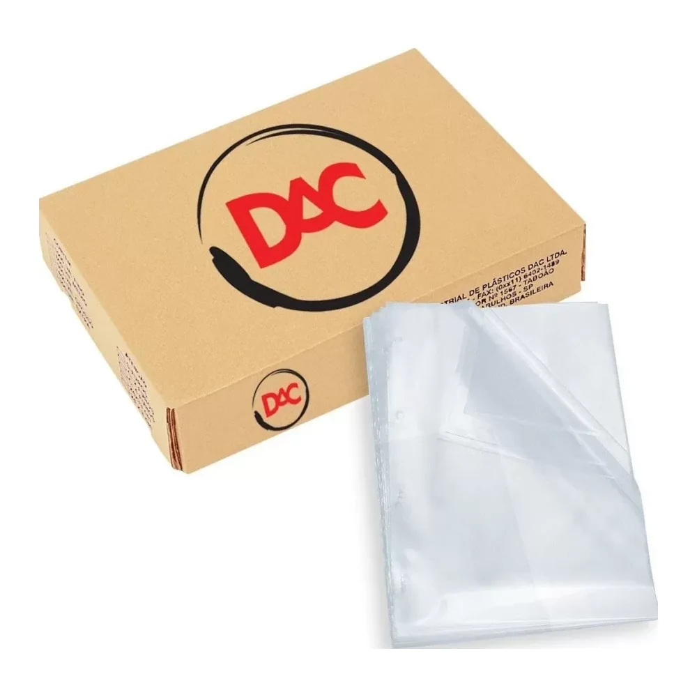 Envelope plástico extra médio 4 furos DAC