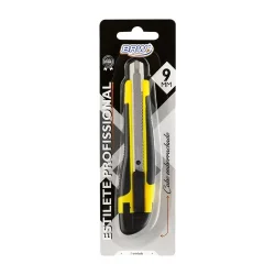 Estilete 9 mm Profissional com Cabo Emborrachado BRW — H&H Suprimentos Corporativos