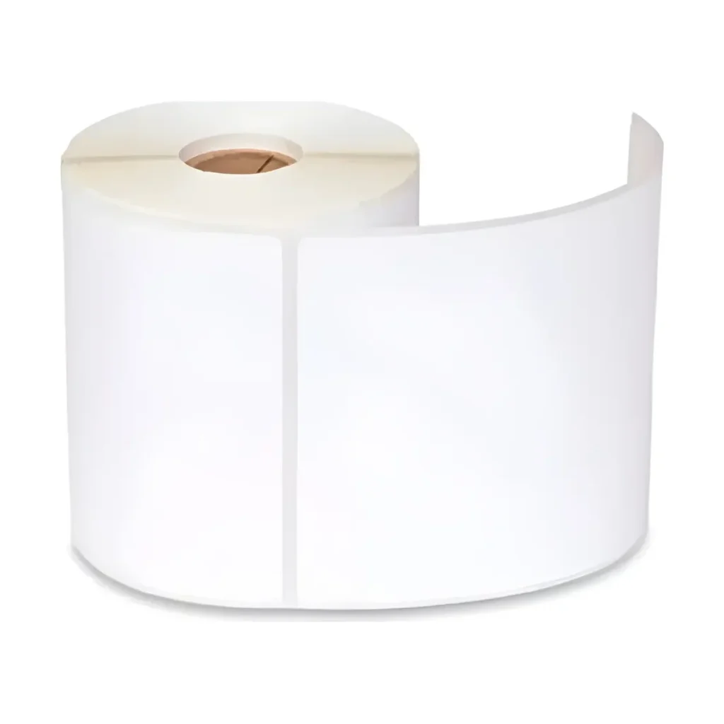 Etiqueta adesiva couchê 100 x 100 mm neutra (rolo)