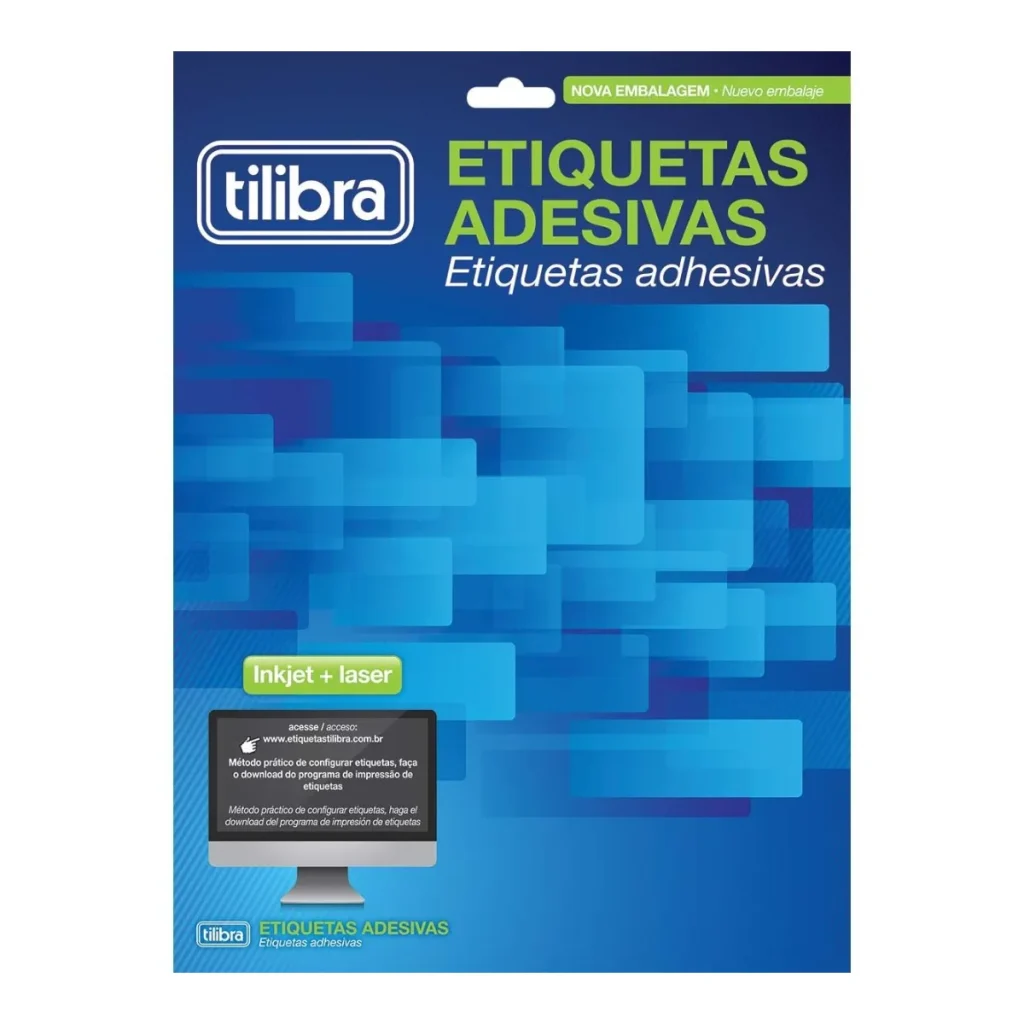 Etiqueta adesiva Tilibra TB6080 25,4 x 66,7 mm
