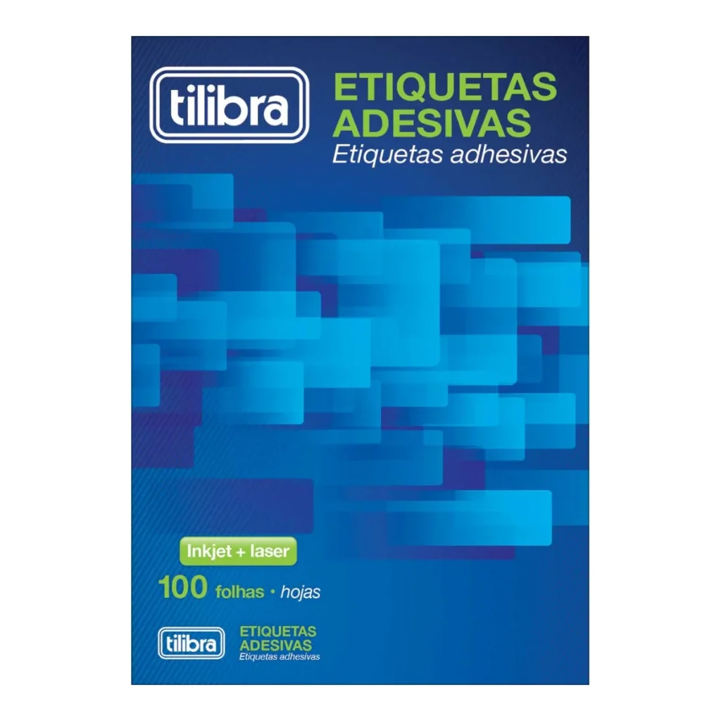 Etiqueta adesiva Tilibra TB6180 25,4 x 66,7 mm carta caixa com 100 folhas