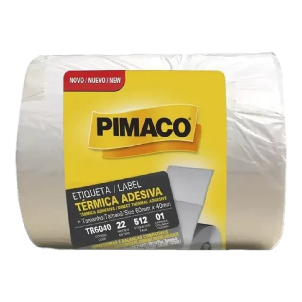 Etiqueta térmica 60 x 40 mm pimaco