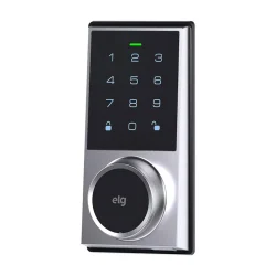 Fechadura Digital de Embutir ELG SCFD100CZ com Senha e Chave Cinza — H&H Suprimentos Corporativos