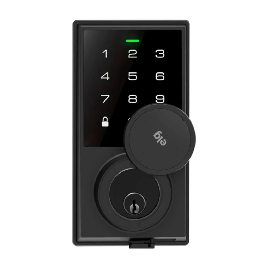 Fechadura digital de embutir ELG SCFD100PR senha e chave preta