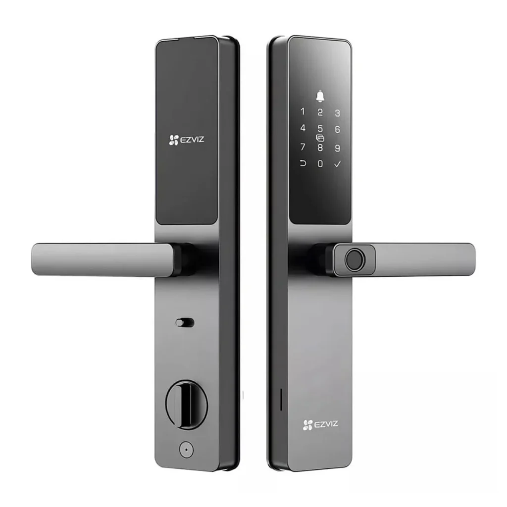 Fechadura digital ezviz DL05 com impressão digital Bluetooth e WI-FI