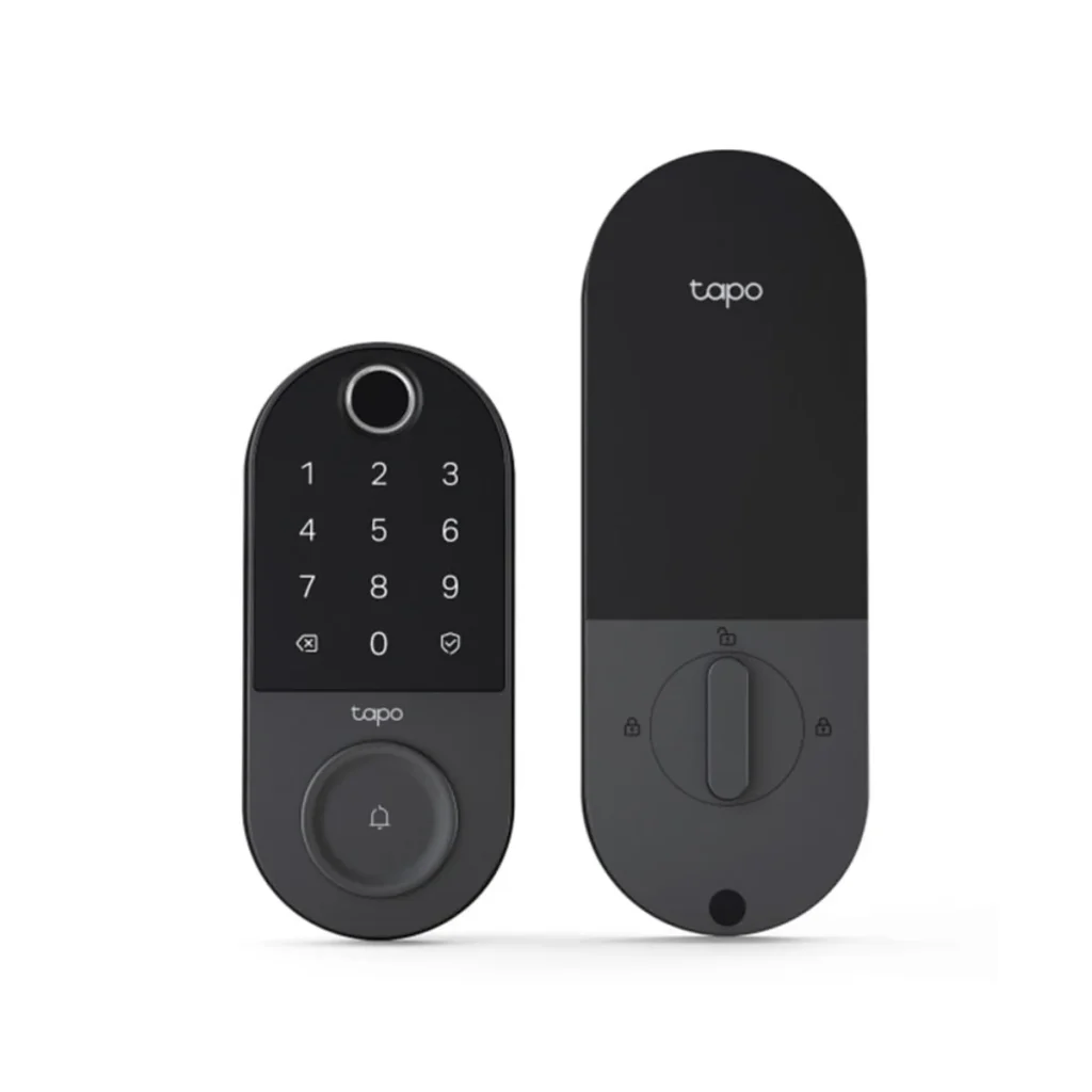 Fechadura digital tp-link tapo DL110 WI-FI com biometria IP65 preta