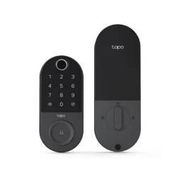 Fechadura Digital TP-Link Tapo DL110 Wi-Fi com Biometria IP65 Preta — H&H Suprimentos Corporativos
