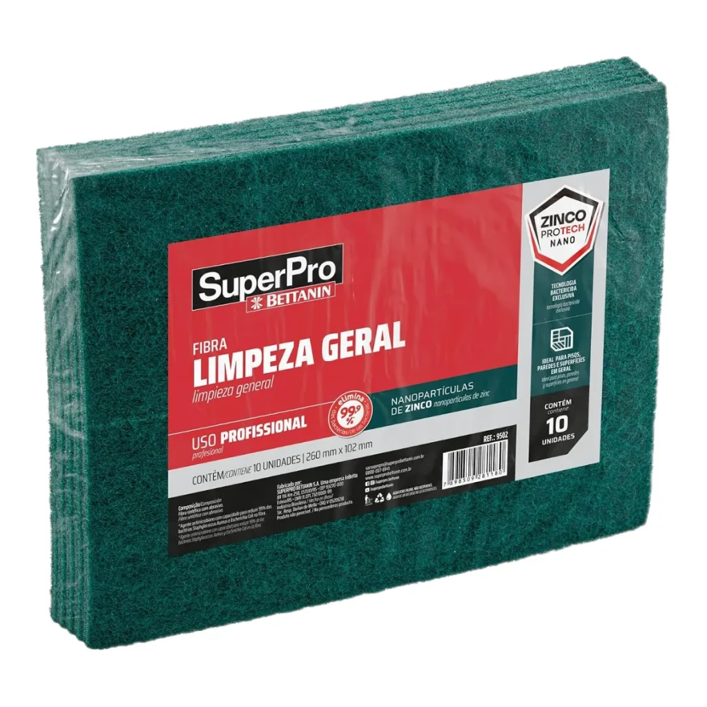 Fibra de limpeza geral bettanin 9502 verde