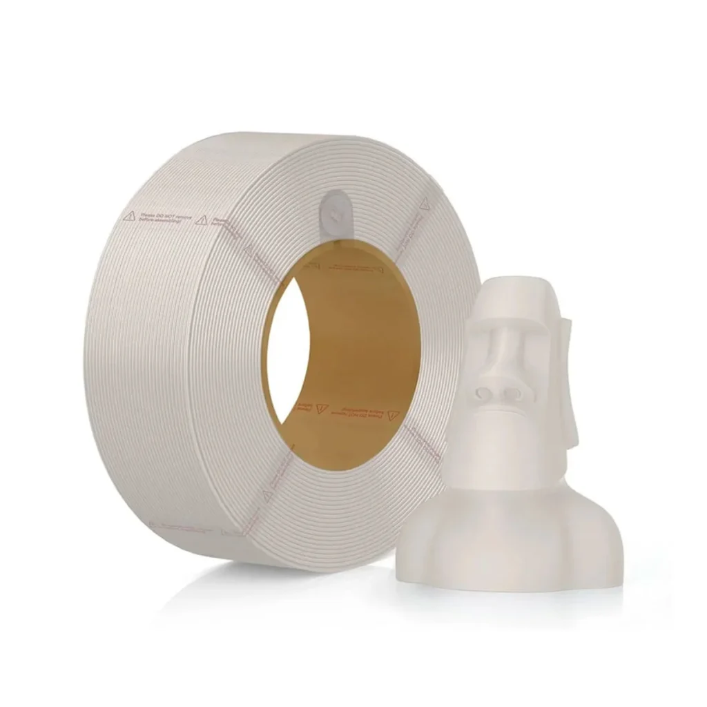 Filamento bambu lab pla matte 1,75 mm 1 kg branco marfim refil sem carretel