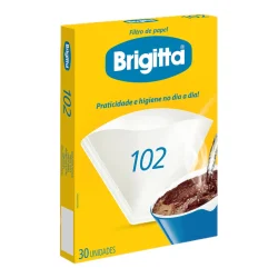 Filtro de Papel Brigitta nº 102, Caixa com 30 — H&H Suprimentos Corporativos