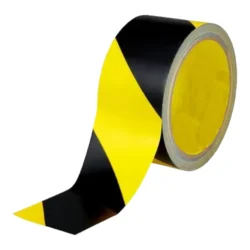 Fita Adesiva de Demarcação Zebrada Fixtil 50 m Preto e Amarelo — H&H Suprimentos Corporativos