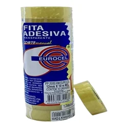 Fita Adesiva Eurocel 12 mm x 10 m — H&H Suprimentos Corporativos