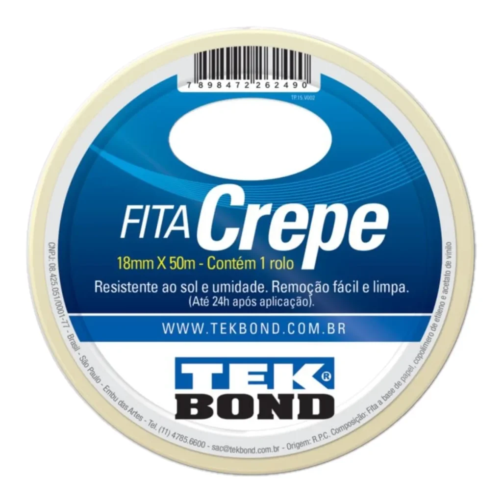 Fita crepe Tekbond 18 mm x 50 m