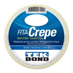 Fita Crepe Tekbond 18 mm x 50 m — H&H Suprimentos Corporativos